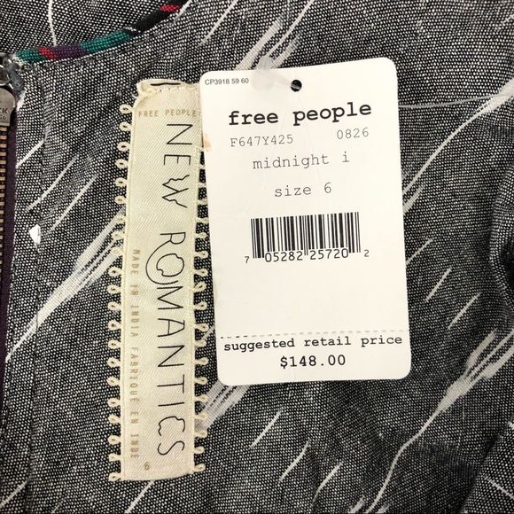 NWT Free People Weather Vane Ikat Dress - Picture 11 of 14